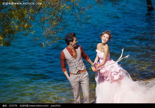 湖水和牽手的情侶婚紗攝影圖片免費下載 編號3125755 紅動網(wǎng)